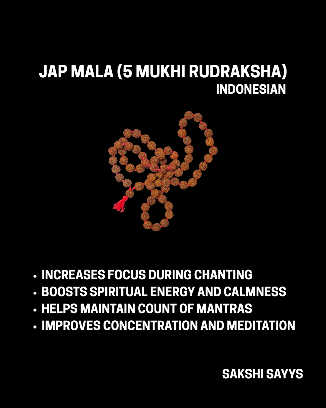 5 MUKHI RUDRAKSHA JAP MALA