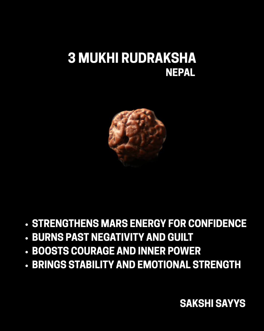 3 MUKHI RUDRAKSHA